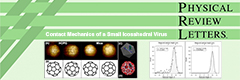 Our article, Contact Mechanics of a Small Icosahedral Virus, was published in Physical Review Letters